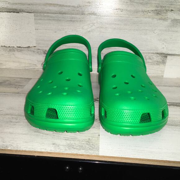 Crocs Classic Clog Shoe Mens 17 Green Classic Comfort Gorpcore Big Feet Tall Boy - Picture 5 of 10